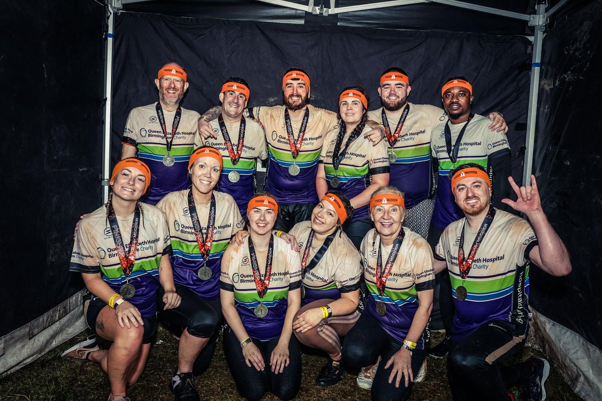 🫶 We'd like to say a big thank you to the staff from Healthcare for Older People (HCOP) and Discharge Lounge who got muddy for charity and took part in a Tough Mudder over the weekend.

💜 The group are raising money for the HCOP wards, Discharge Lounge and Frailty Same Day