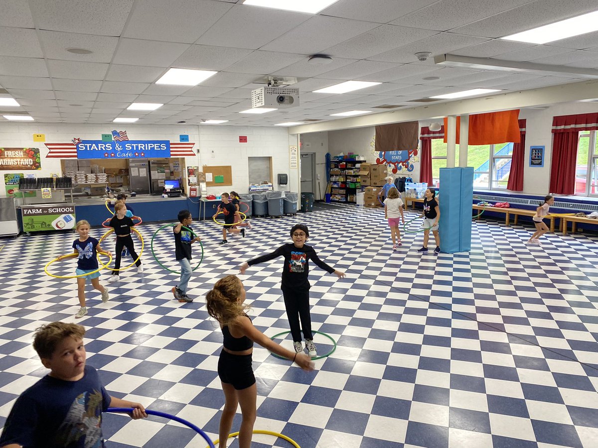 Practicing spatial awareness with a game of Spaceship Tag this week in PE.  <a href="/BetsyRossMahwah/">Betsy Ross School</a>