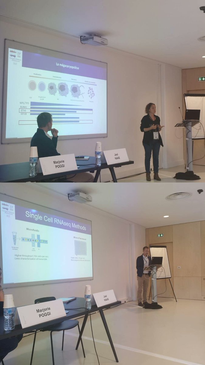Masterclass scRNA-seq et hémostase par le Dr Marjorie Poggi et le Dr Joël Haas. Passionnant !