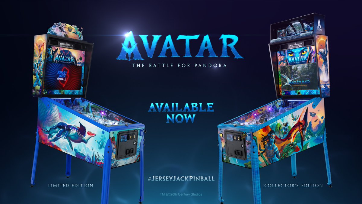 The new Avatar: Battle for Pandora is available from Jersey Jack Pinball NOW!

Check out the deep dive:
youtu.be/NsvthxSRQ7E

Order at jerseyjackpinball.com

#avatar #jerseyjackpinball #pinball