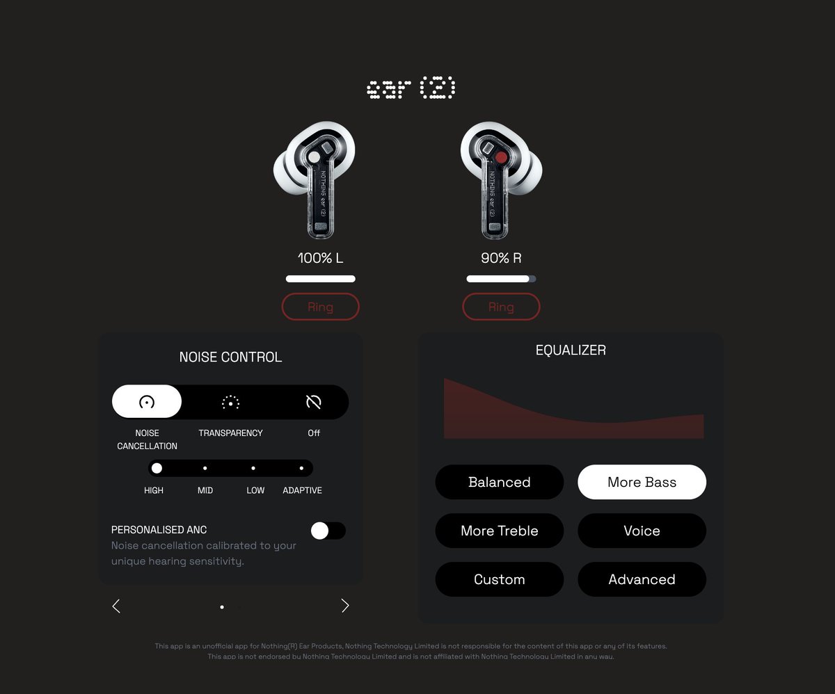 NothingCMFFans's tweet image. Did you know about this project from the Nothing community?

@WaterFlashRZ has developed this application to control Nothing and CMF headphones from your PC 😍

Discover it at this link 👇

nothing.community/d/15745