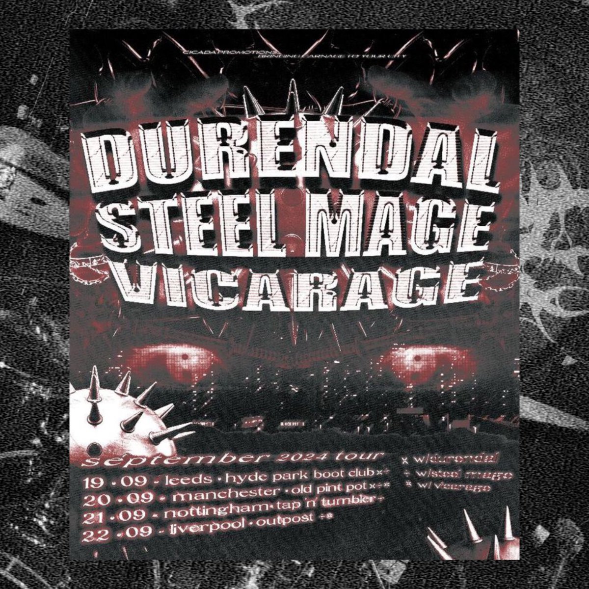 ‘chaos round the uk’
one week to go.

tickets available now:
linktr.ee/steelmage
linktr.ee/steelmage
linktr.ee/steelmage