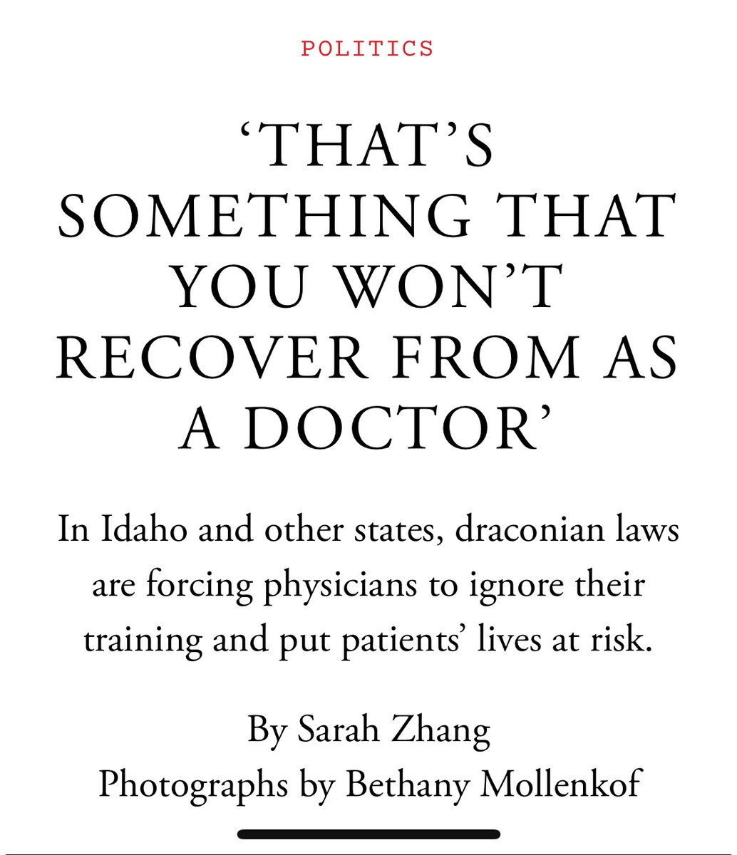 Sarah Zhang (@sarahzhang) on Twitter photo In the latest issue of <a href="/TheAtlantic/">The Atlantic</a>, I have wrote about life under one of the most extreme abortion bans in the country. In the latest issue of <a href="/TheAtlantic/">The Atlantic</a>, I have wrote about life under one of the most extreme abortion bans in the country.