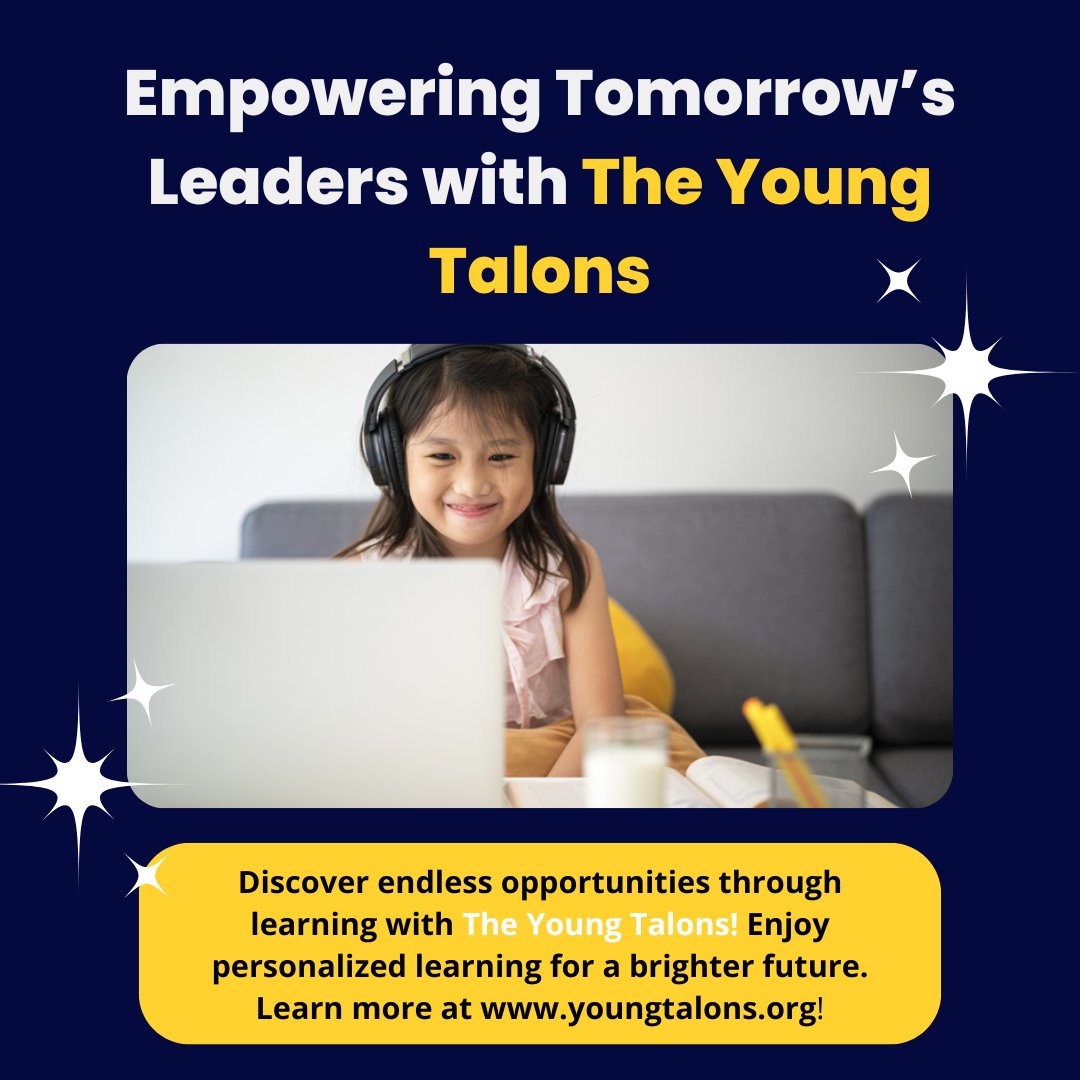 At The Young Talons, we are shaping tomorrow’s leaders through personalized learning and opportunities. Learn how we empower young minds at youngtalons.org! 🌟 #FutureLeaders #EmpowerEducation #YoungTalons