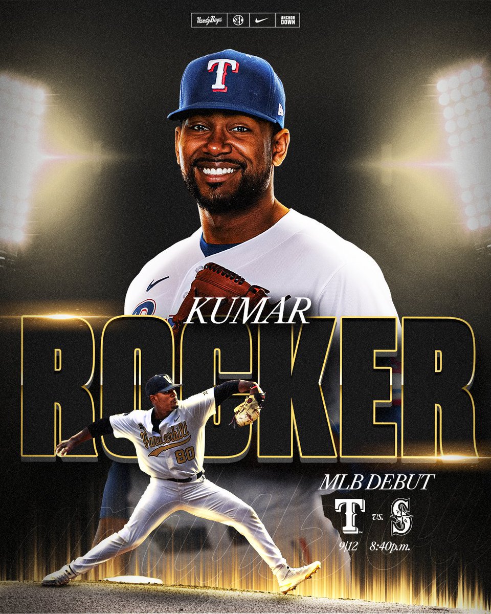 Welcome to The Show <a href="/KumarRocker/">Kumar Rocker</a> ‼️

#VandyBoys | <a href="/Rangers/">Texas Rangers</a>