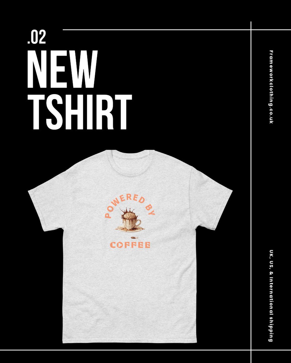 fwc_hq's tweet image. Our latest tee is here for all you coffee-fueled masterminds!

Capturing that caffeine-driven creativity. Whether you’re coding, designing, or just conquering the day, this tee&apos;s got your vibe.

Get yours: frameworkclothing.co.uk/products/power…