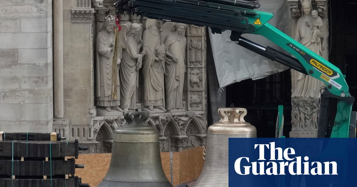 ToriiPearl's tweet photo. Notre Dame bells returned and blessed before cathedral’s December reopening https://t.co/e0vobGzsXc https://t.co/TzLuRvwsOr