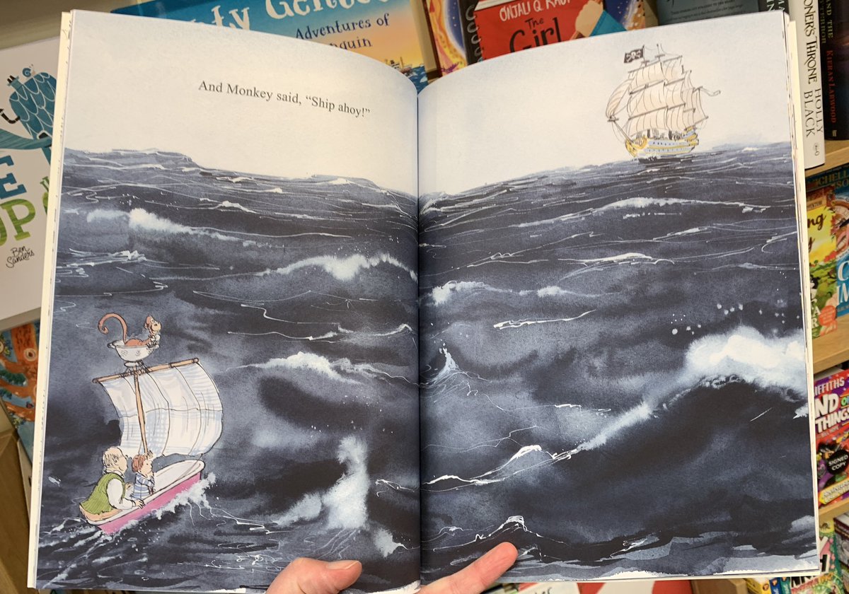 jabberworks's tweet image. While we were in @HarbourBookshop, spotted this beautiful watercolour-painted book by @SamUsherBooks 💛