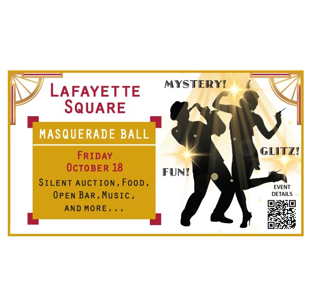 Have you snagged your ticket for this year’s Masquerade in Lafayette Square? Grab them today! lafayettesquare.org/halloween2024/