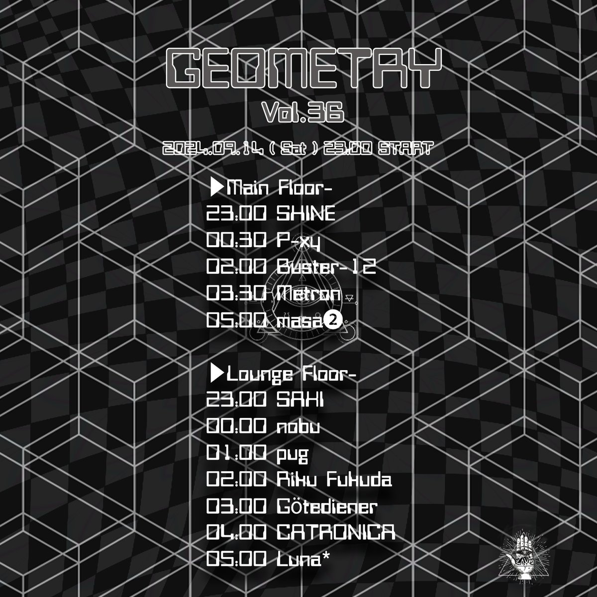 cave2009's tweet photo. Saturday Party !!
ㅤ
14日土曜日は、Dark / ForestにフォーカスしているGeometryの36回目開催。ラウンジはテクノ、フリースタイルが楽しめます。Caveの野外のチケットは15日まで店頭販売してます📷お待ちしてます！
ㅤ
Saturday 14th is Dark /Forest Psy-trance party called Geometry to be held, Lounge is techno to free-style DJs playing. Join us !
ㅤ
GEOMETRY Vol.36
►Date & Time : 9.14 (Sat) 23:00 Start
►Venue: Koenji Cave
►Entrance: ¥ 2,500
※ディスカウントは各出演者迄 / Ask discount to DJs
📷 https://t.co/8vl7hrqt1B