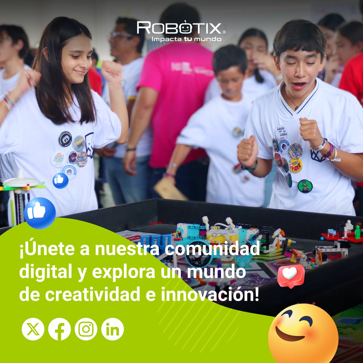 SoyRobotiX's tweet image. 🎓La educación del futuro comienza hoy.

Síguenos en nuestras redes sociales y descubre cómo estamos revolucionando el aprendizaje.📚

Facebook: bit.ly/3XEvkZi
Instagram: bit.ly/3ZmTt7P
LinkedIn: bit.ly/3z5UFlz

#SoyRobotiX
