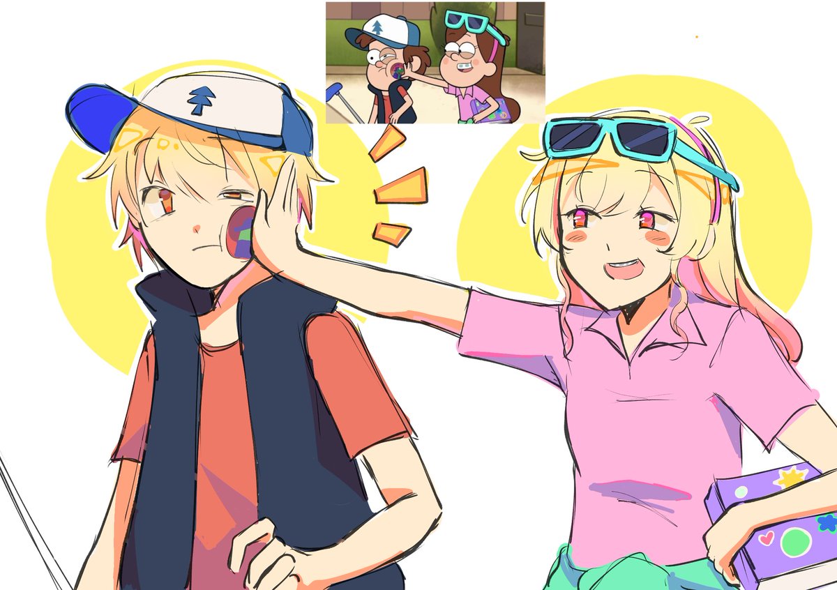 sandeeznutsmain's tweet photo. Calling BOTH FANDOMS!!!! #prsk_FA #gravityfalls https://t.co/GC1ZTUwETM