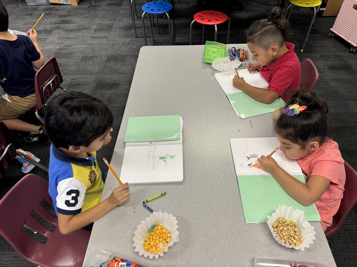 Melanie Smith (@melsmitho) on Twitter photo A very delicious writing process. They all loved it and were very motivated to write about what they like about cereal and what it taste like. Thank you <a href="/CoachonTif/">Tiffany Curtis</a> for make this possible. <a href="/HumbleISD_OFE/">Oak Forest Elementary</a> A very delicious writing process. They all loved it and were very motivated to write about what they like about cereal and what it taste like. Thank you <a href="/CoachonTif/">Tiffany Curtis</a> for make this possible. <a href="/HumbleISD_OFE/">Oak Forest Elementary</a>