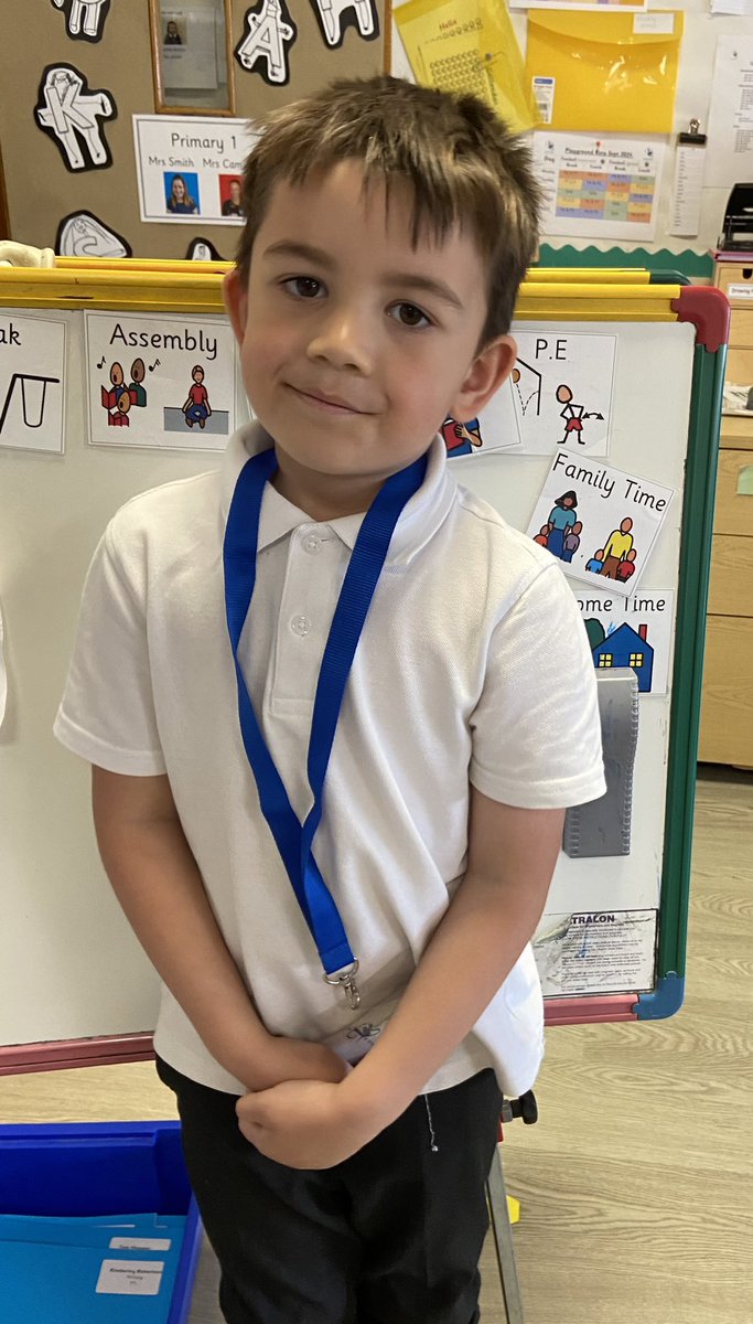 A big well done to this Laurieston Legend for showing the value of respect every day. We are very proud of you and enjoy wearing your lanyard with pride! 😀