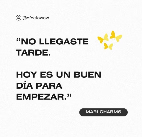 efectowow's tweet photo. Un recordatorio para la semana.

Hoy es un buen día para dar ese pequeño paso en el rumbo de la vida que te emociona crear.

Charms, Tu Porrista #1 que te quiere ver brillar https://t.co/5RwuFVxqa6