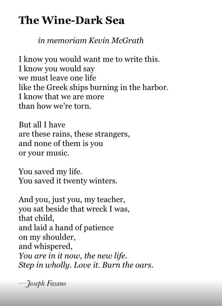 Today is the anniversary of the day I met the teacher who saved my life. He passed away recently, and I miss him deeply. Here's to all the teachers who really change lives.