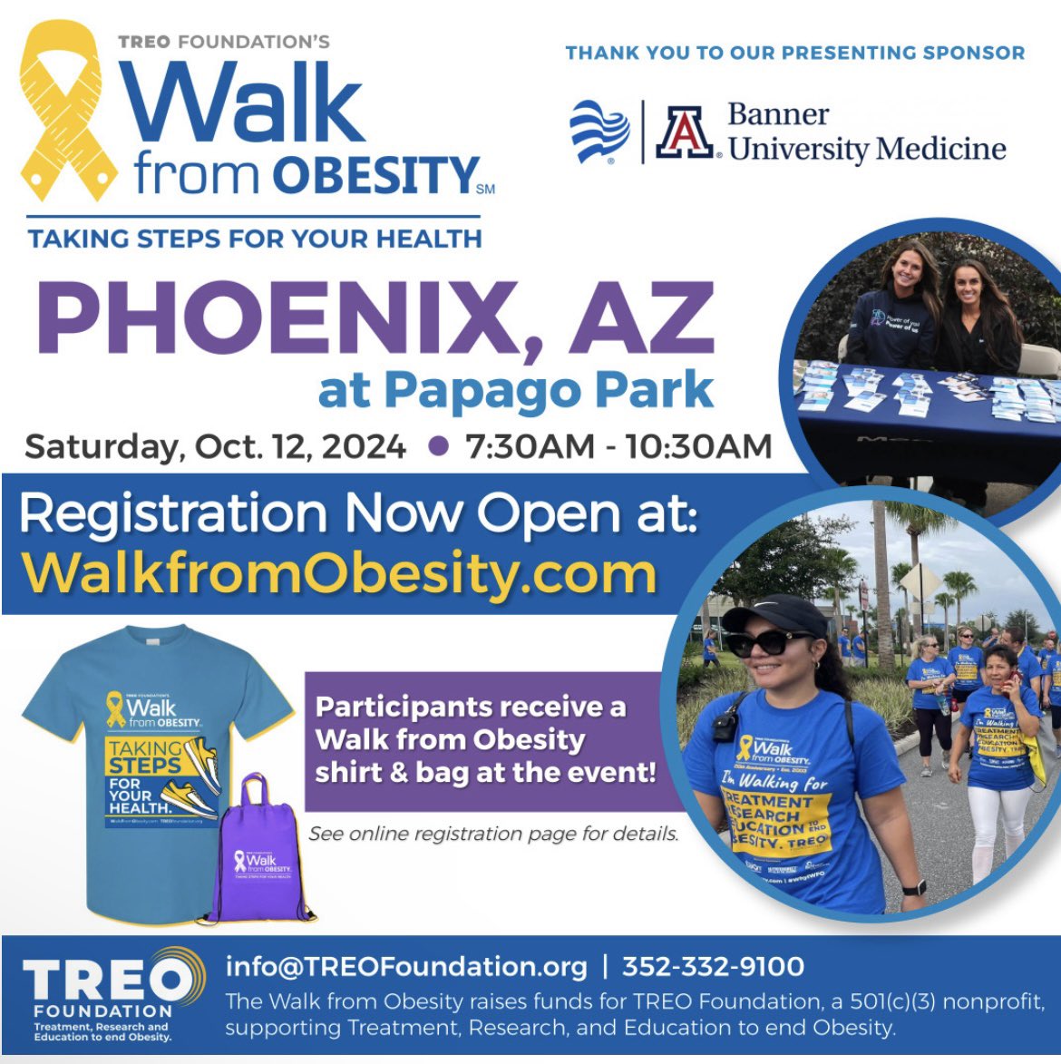 Christine Lovato MD (@drclovato) on Twitter photo Our BUMCP 2nd annual walk from obesity is in one month! 
Anyone who supports improved access to care for obesity please consider joining us!
Papago park in Phoenix AZ
Oct 12, 2024
#Obesity <a href="/ASMBS/">ASMBS</a> <a href="/ASMBSFoundation/">Treo Foundation</a> <a href="/abc15/">ABC15 Arizona</a> <a href="/FOX10Phoenix/">FOX 10 Phoenix</a> <a href="/12News/">12 News</a> <a href="/BannerHealth/">Banner Health</a> Our BUMCP 2nd annual walk from obesity is in one month! 
Anyone who supports improved access to care for obesity please consider joining us!
Papago park in Phoenix AZ
Oct 12, 2024
#Obesity <a href="/ASMBS/">ASMBS</a> <a href="/ASMBSFoundation/">Treo Foundation</a> <a href="/abc15/">ABC15 Arizona</a> <a href="/FOX10Phoenix/">FOX 10 Phoenix</a> <a href="/12News/">12 News</a> <a href="/BannerHealth/">Banner Health</a>