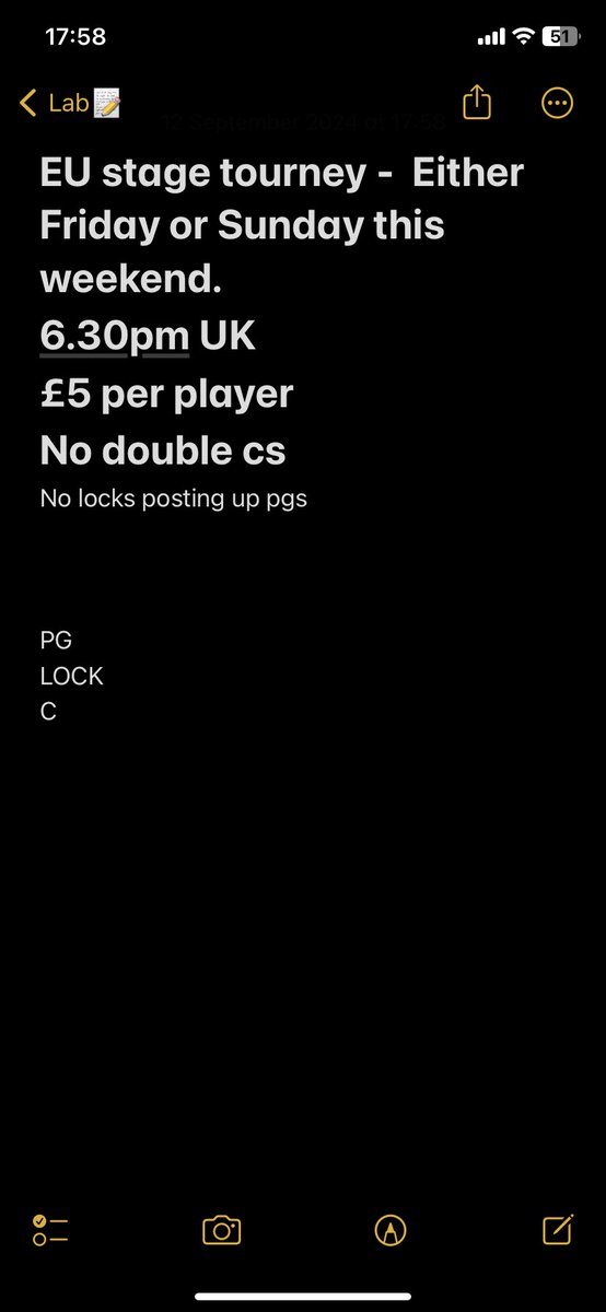 If we get enough teams will do it tomorrow✌🏽