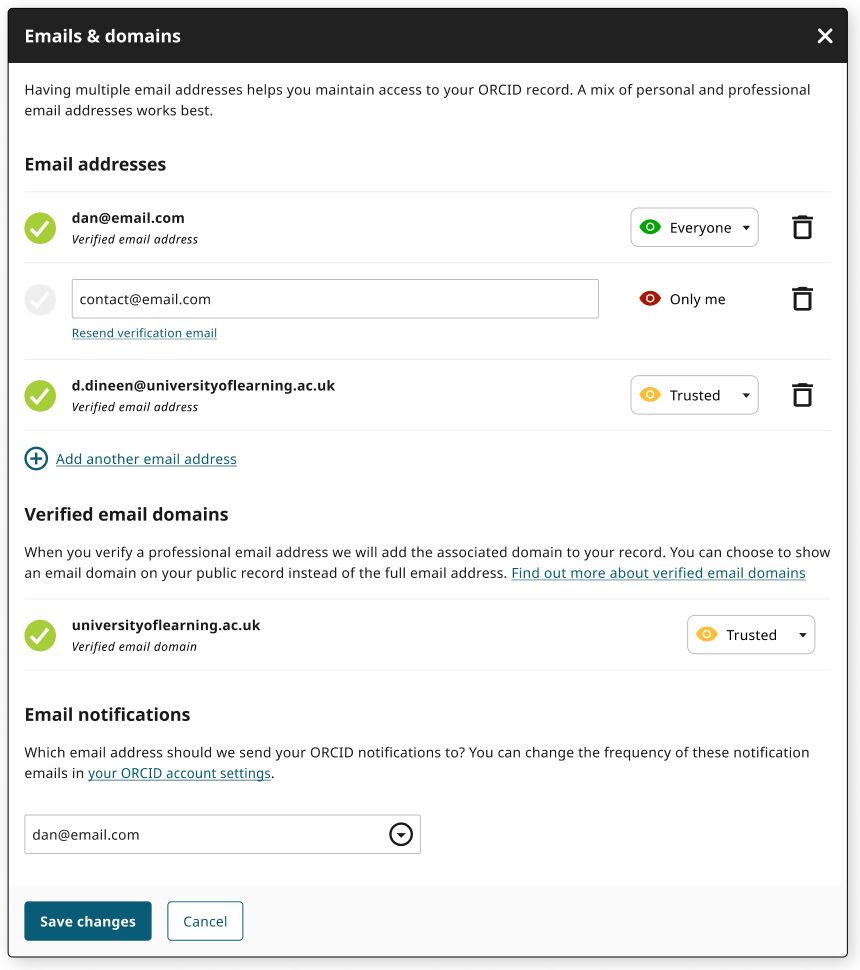 Rebecca Bryant, PhD (@rebeccabryant18) on Twitter photo Excited to see the implementation of trust markers via verified email domains in <a href="/ORCID_Org/">ORCID Organization</a> records buff.ly/3XpWEcb Excited to see the implementation of trust markers via verified email domains in <a href="/ORCID_Org/">ORCID Organization</a> records buff.ly/3XpWEcb