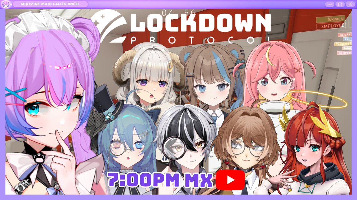 MikiVine's tweet image. QUIÉN SERÁ EL MEJOR ENGAÑADOR?

Prepárense para un stream muy divertido!

💜7:00PM MX【LOCKDOWN PROTOCOL COLLAB】💜
【WaitRoom】youtube.com/live/ARZXiwqg7…

↻+♡ Me ayudan mucho! 🪽
#MikiVine #VtuberES #LockdownProtocol