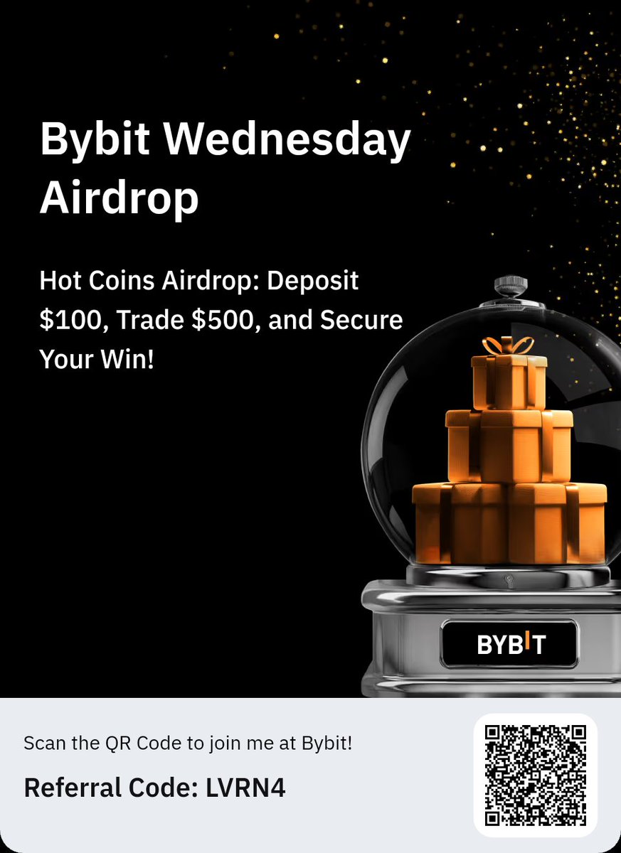 Hot Coins Airdrop: Deposit $100, Trade $500, and Secure Your Win! bybit.com/en/Wednesday-A…
