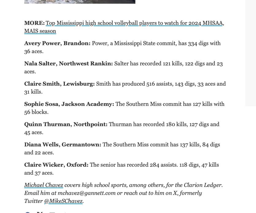 Congrats Avery Power for being named to CL Top Performers! <a href="/BrandonBulldogs/">Brandon Bulldog Athletics</a>