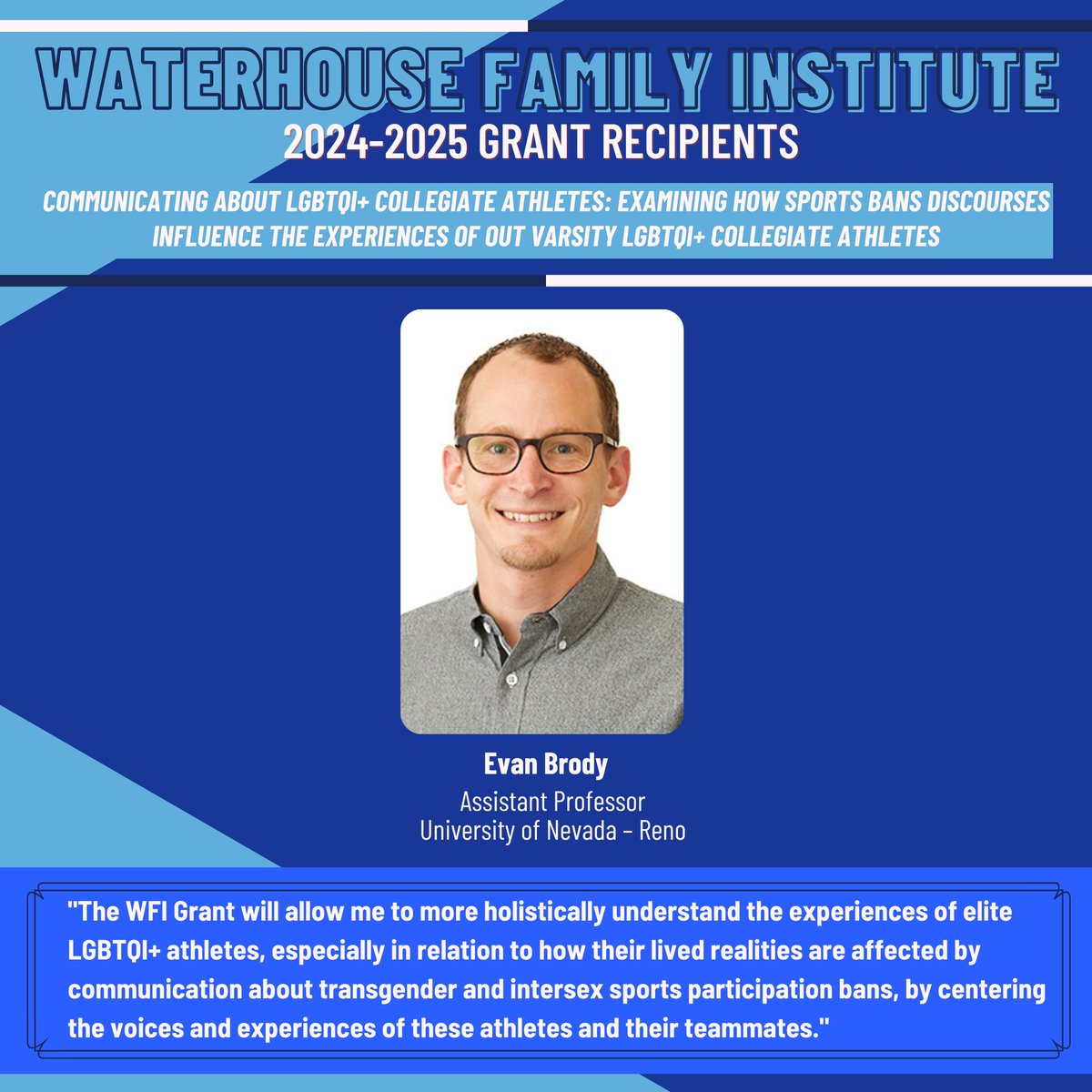 Waterhouse Family Institute tweet media