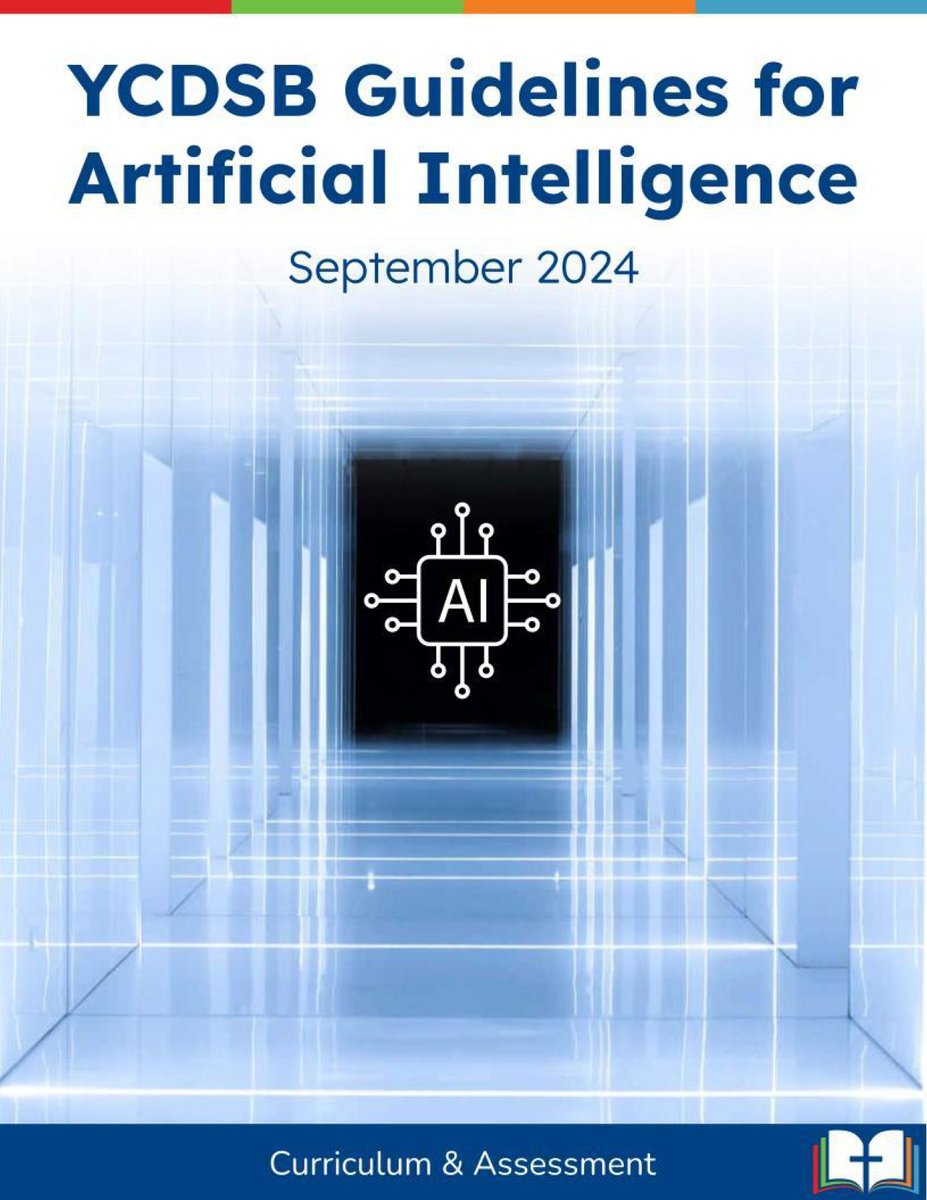 Attention #YCDSB educators! The YCDSB Guidelines for Artificial Intelligence document is now available. Refer to System Memo C:057 for more information.