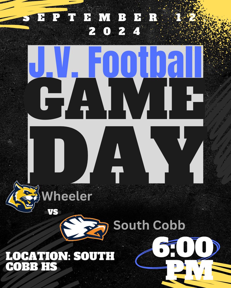 JV Game vs. South Cobb HS 🏈 #LockedIn

📅 September 12, 2024
📍 South Cobb HS
⏰ 6:00pm
🎟️ gofan.co/event/1640327?…