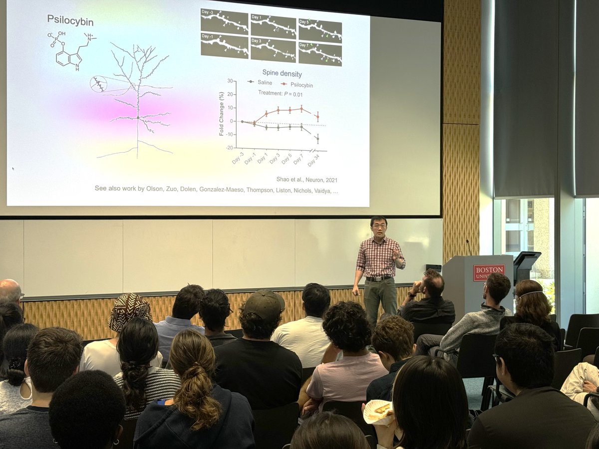 Michael Hasselmo (@hasselmomichael) on Twitter photo In today's joint <a href="/buCSNneuro/">Center for Systems Neuroscience, Boston University</a> and Brain, Behavior, & Cognition seminar, Prof. Alex Kwan (<a href="/kwanalexc/">Alex Kwan 關進晞</a>) from <a href="/CornellBME/">Cornell BME</a> is discussing, "What’s special about psychedelic-evoked neural plasticity?" Thanks Prof. Ben Scott (@gehirnkarte) for hosting! In today's joint <a href="/buCSNneuro/">Center for Systems Neuroscience, Boston University</a> and Brain, Behavior, & Cognition seminar, Prof. Alex Kwan (<a href="/kwanalexc/">Alex Kwan 關進晞</a>) from <a href="/CornellBME/">Cornell BME</a> is discussing, "What’s special about psychedelic-evoked neural plasticity?" Thanks Prof. Ben Scott (@gehirnkarte) for hosting!