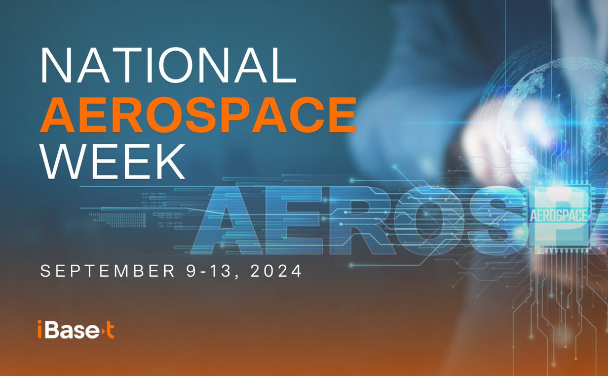 iBASEt_global's tweet photo. As we continue to celebrate #NationalAerospaceWeek iBase-t would like to recognize the dedicated workforce, manufacturers, and suppliers that make A&D innovation possible! #AeroWeek2024 #AerospaceManufacturing #ComplexMadeSimple with #Solumina https://t.co/3uUsbHkOk7