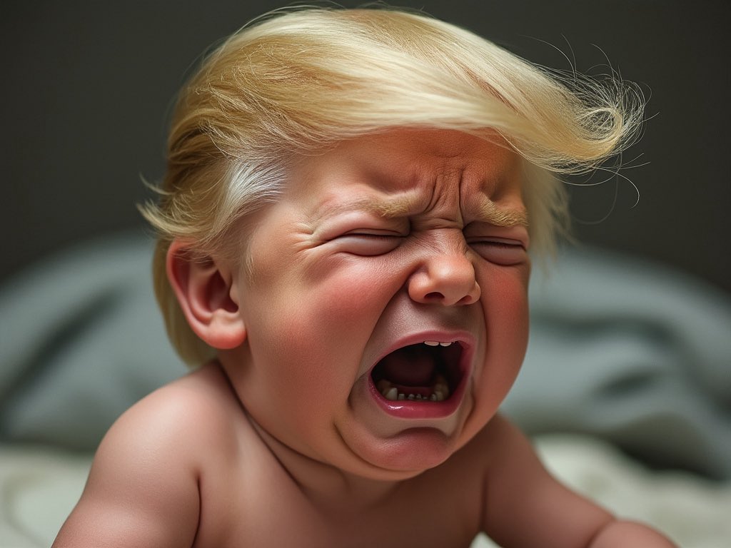 EdKrassen's tweet photo. “I won the debate.” — Baby Trump https://t.co/zDdrnoNVQs