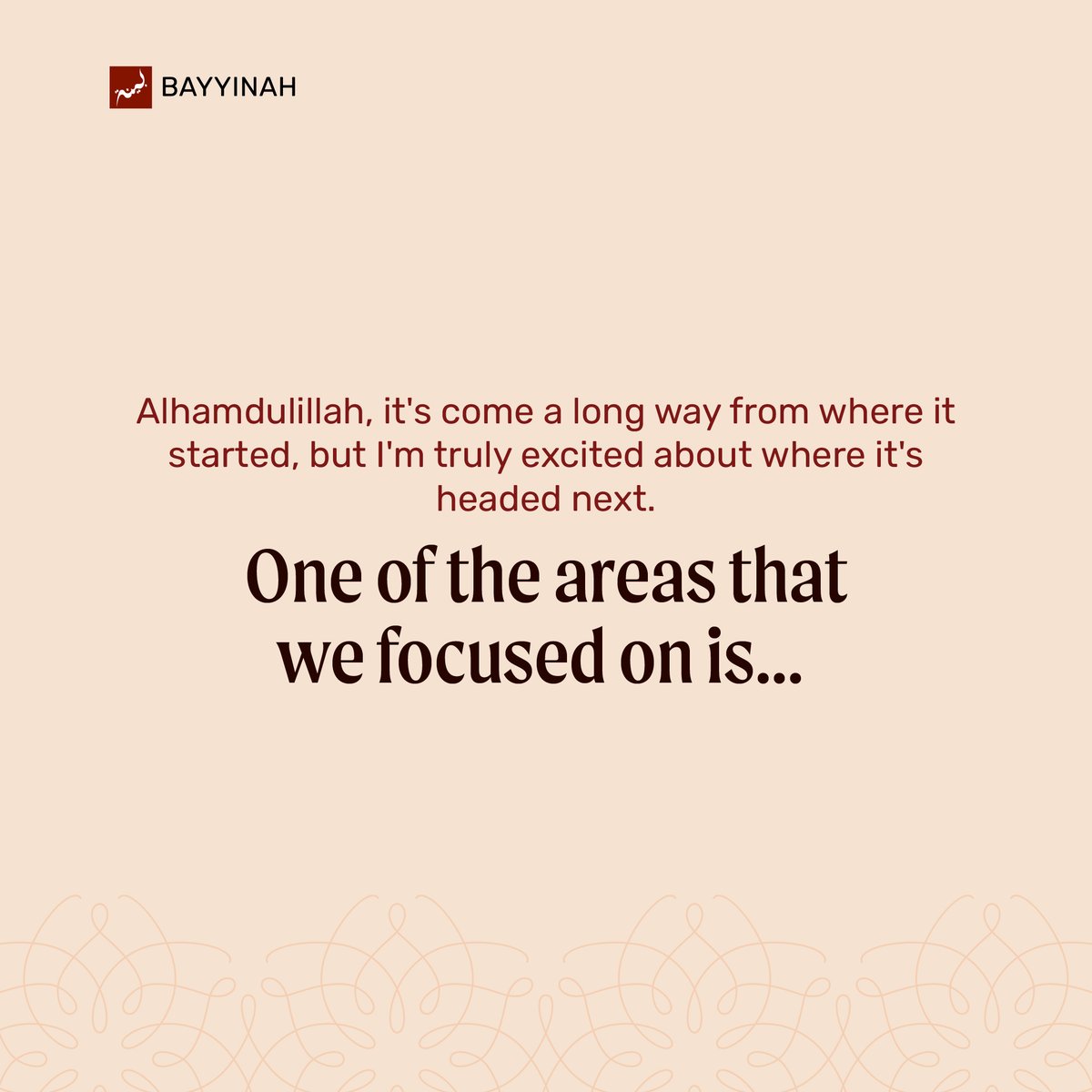 Bayyinah Institute tweet media