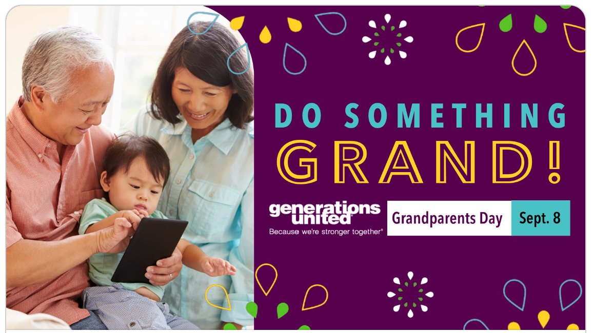 Sunday was Grandparents Appreciation Day. Thinking about the many grands who have dual roles - caring for grandchildren whose parents are in prison, being parents to children who are incarcerated. Are we doing all we can to support them? Thanks <a href="/GensUnited/">Generations United</a> for this great graphic!