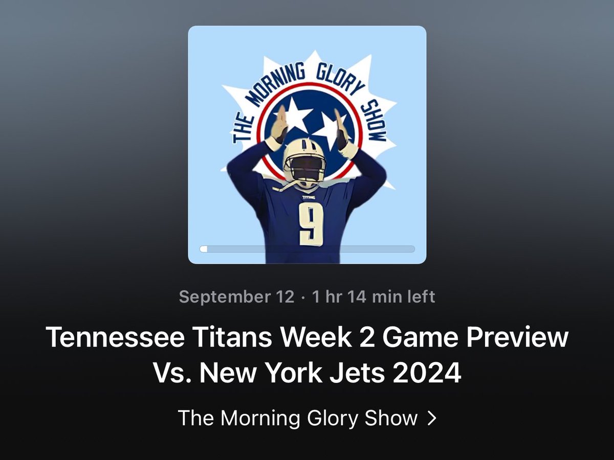 GloryDaySports's tweet photo. Subscribe to The Morning Glory Show over on Apple Podcast. #Titans 

https://t.co/x05jFwOCQR https://t.co/MAgvrh1IGz
