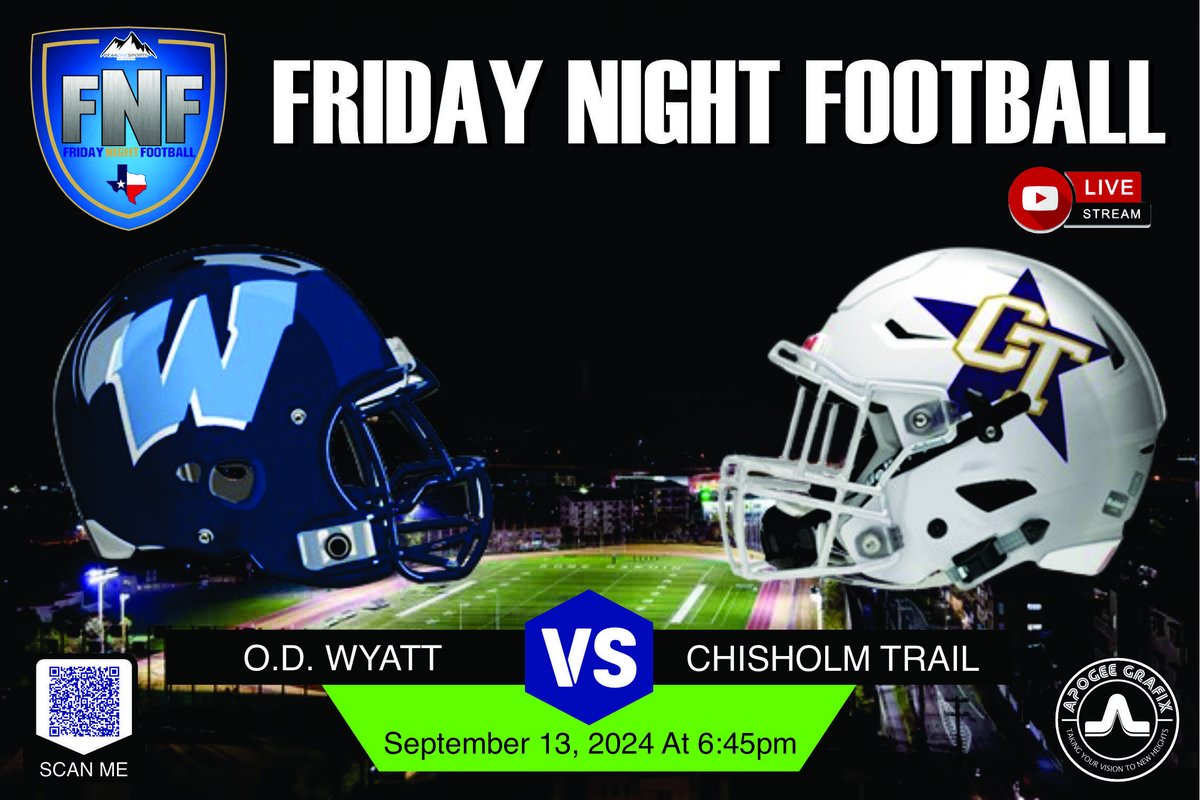 EMS ISD Athletics (@emsisdathletics) on Twitter photo Another great week for some football! <a href="/PeakOneSports/">Peak One Sports Network</a> returns to cover the Rangers as they face off against O.D. Wyatt! If you aren't able to make it to the game, tune in this Friday, Sept. 13th, at 6:45 pm to #StayPurple !
#txhsfb #fridaynightlights #peakonesports #EMSProud Another great week for some football! <a href="/PeakOneSports/">Peak One Sports Network</a> returns to cover the Rangers as they face off against O.D. Wyatt! If you aren't able to make it to the game, tune in this Friday, Sept. 13th, at 6:45 pm to #StayPurple !
#txhsfb #fridaynightlights #peakonesports #EMSProud