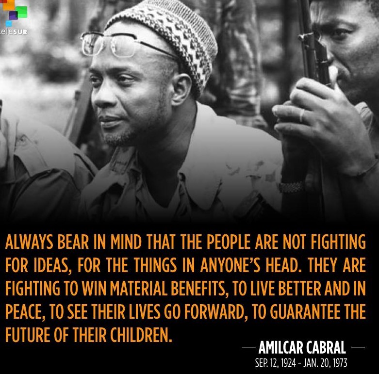 Remember and study Amilcar Cabral, born Sept. 12, Bissau-Guinean &amp; Cape Verde, Revolutionary Leader, agricultural engineer, Pan-Africanist, intellectual, poet, theoretician, revolutionary-nationalist, and African Marxist. <a href="/BLM_edia/">Black Liberation Media ✊🏿</a>
