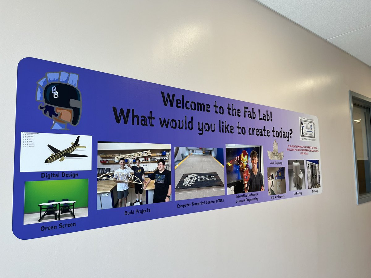 BlindBrookTech's tweet image. Don’t forget to check out the Fab Lab during open house tonight!