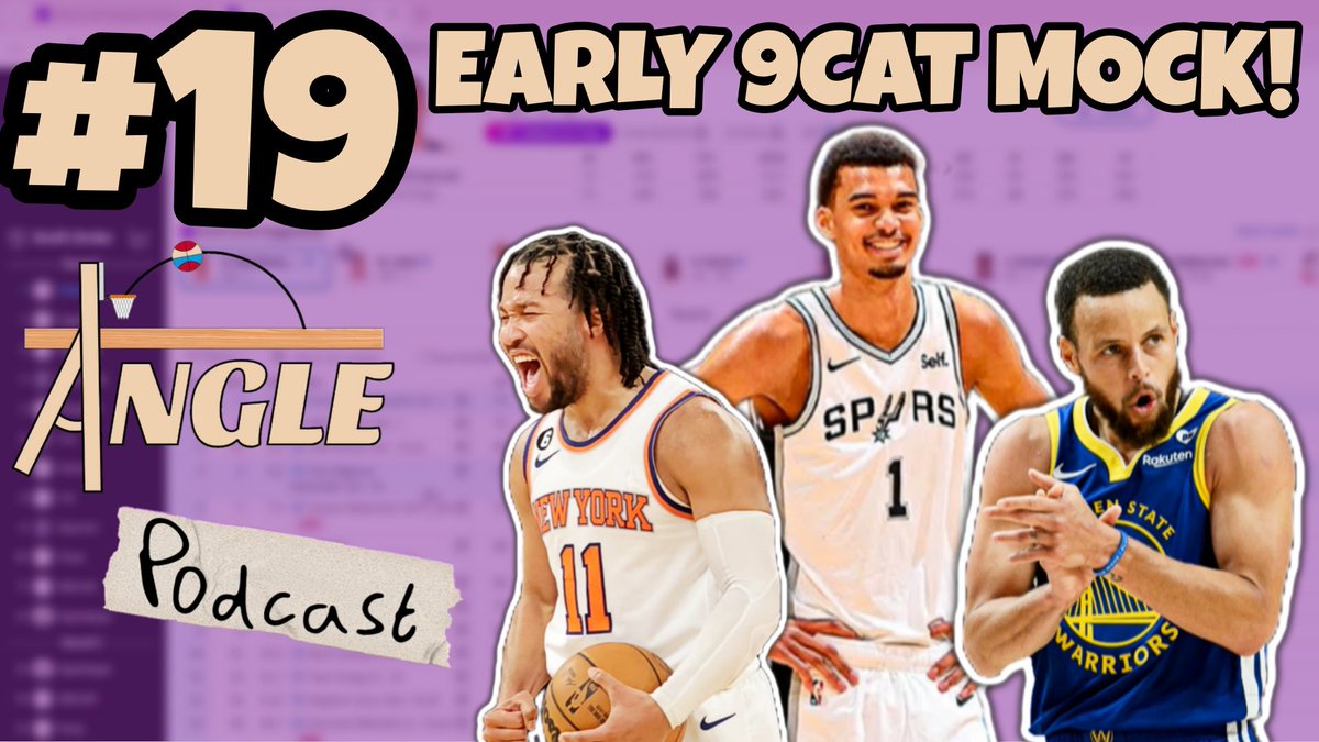 anglefantasybb's tweet photo. Join us for our first mock draft of the offseason! Yahoo! 12 teams, 9 category. Andrew picked #1 and Mitchell picked #11. We discuss our strategies for building around our 1st picks and share some of our favorite sleepers. 
#FantasyBasketball 
YouTube📺: https://t.co/ojWRrwDo37 https://t.co/kUnesUWLn6