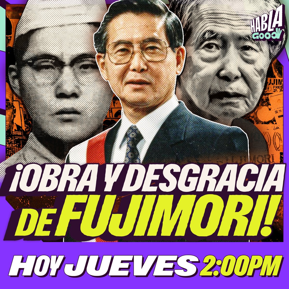 todogoodpe's tweet photo. ¿El gobierno de Fujimori no fue tan malo?🤔
Hoy día transmisión especial, todo sobre el dictador fallecido Alberto Fujimori. 🔥
#albertofujimori #fujimori #fuerzapopular #hablagood #streaming #streamingperu https://t.co/XI8CzFFMyx
