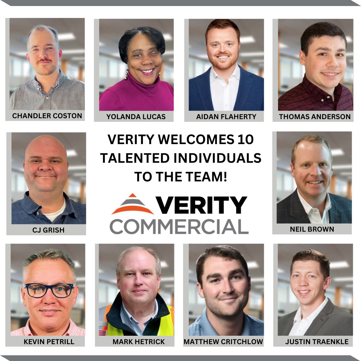 VerityCRE's tweet photo. Verity welcomes 10 talented individuals to the team! As Verity continues to grow, these additions represent our approach to talent, positioning us for long-term success.
Welcome to the team! https://t.co/yAnaLiipwm https://t.co/eU9iXCj31G