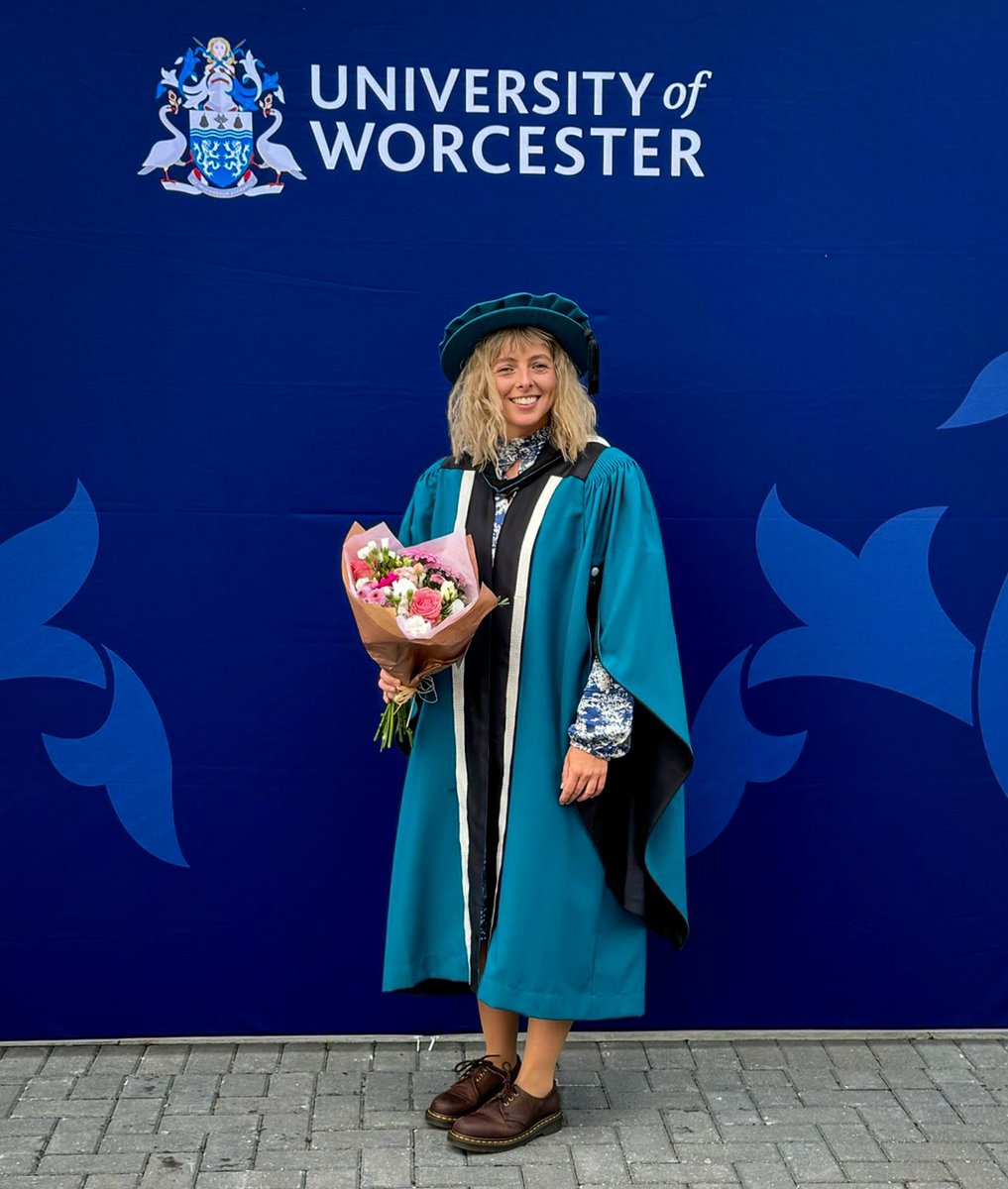 Harleysimpson18's tweet photo. My PhD graduation was a truly special moment, shared with the people who mean the most to me 🎓

My journey at Worcester University has been incredible-I’m so grateful to everyone who has been there for me and 
made this achievement possible.

#Graduation #PhD https://t.co/CdswHkX3Bh