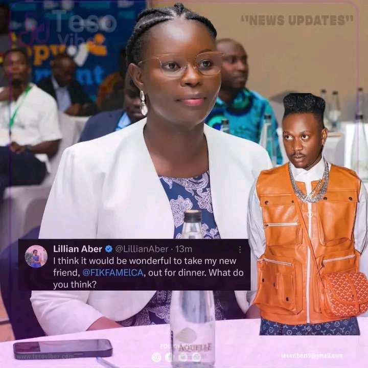 Gulu Focus🇺🇬 (@focusgulu) on Twitter photo After a period of anticipation and excitement, Minister <a href="/LillianAber/">Lillian Aber</a> has finally decided to meet her new friend, <a href="/FIKFAMElCA/">🤴🏿FIK FAMEICA 🦍</a>.
This decision comes in light of the kind words and praises he shared about her on X, which caught her attention and prompted this long-awaited meeting. After a period of anticipation and excitement, Minister <a href="/LillianAber/">Lillian Aber</a> has finally decided to meet her new friend, <a href="/FIKFAMElCA/">🤴🏿FIK FAMEICA 🦍</a>.
This decision comes in light of the kind words and praises he shared about her on X, which caught her attention and prompted this long-awaited meeting.