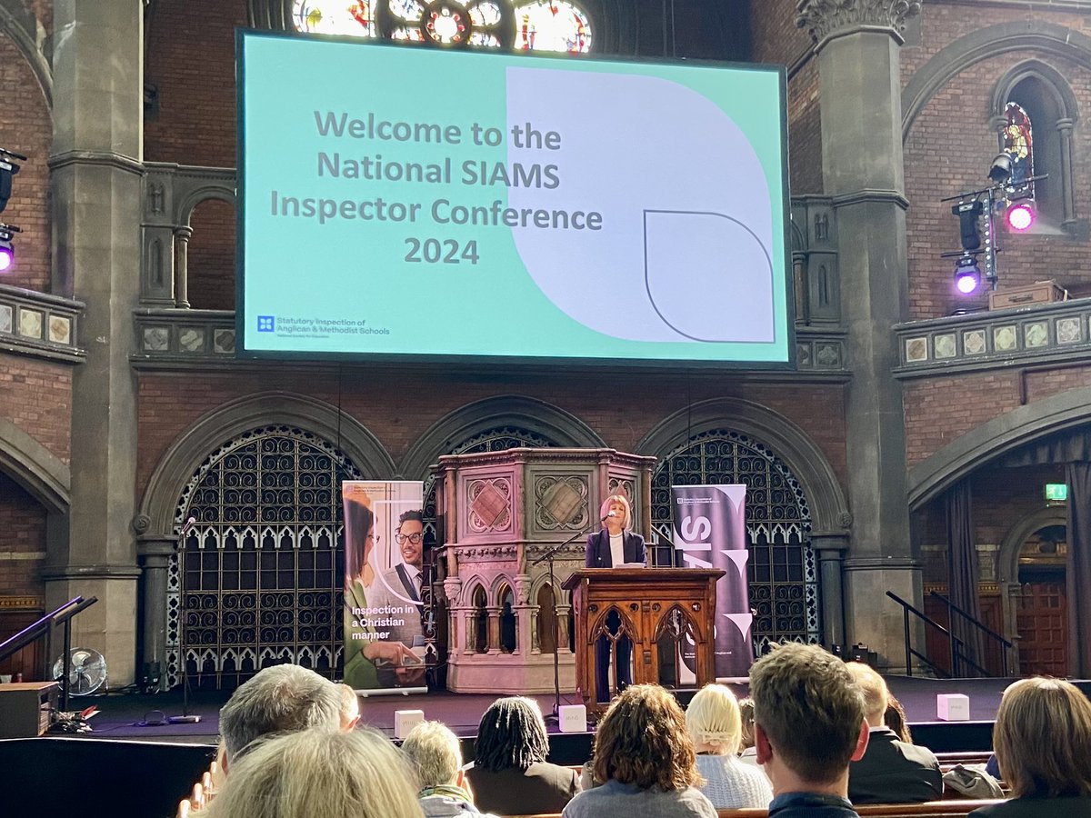 robhalls's tweet photo. Margaret James welcomes #SIAMS inspectors to our inaugural conference. #SIAMS2024 @DrMJ93 @CofE_Education https://t.co/LRj8Z2kvvR