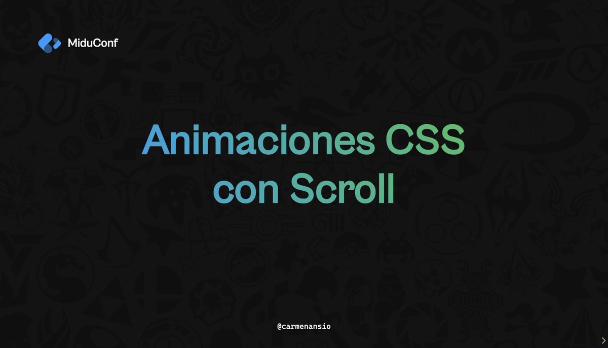 ¡Las slides de la #miduConf !slides.com/carmenansio/mi…