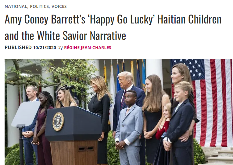 abillups's tweet photo. @TeaPainUSA Got adopted Haitian children, Justice Amy? https://t.co/Wg8GrSSXri