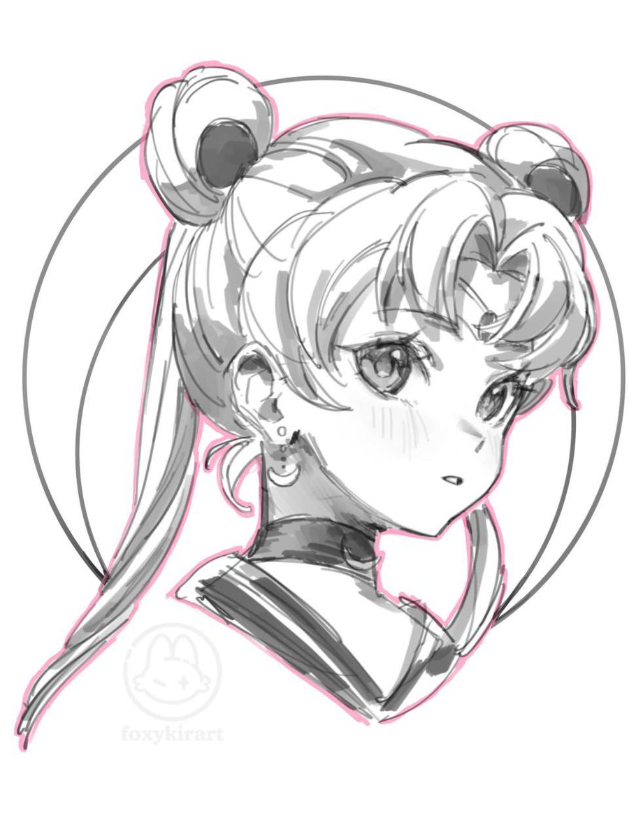 foxykirart's tweet image. sailor moon