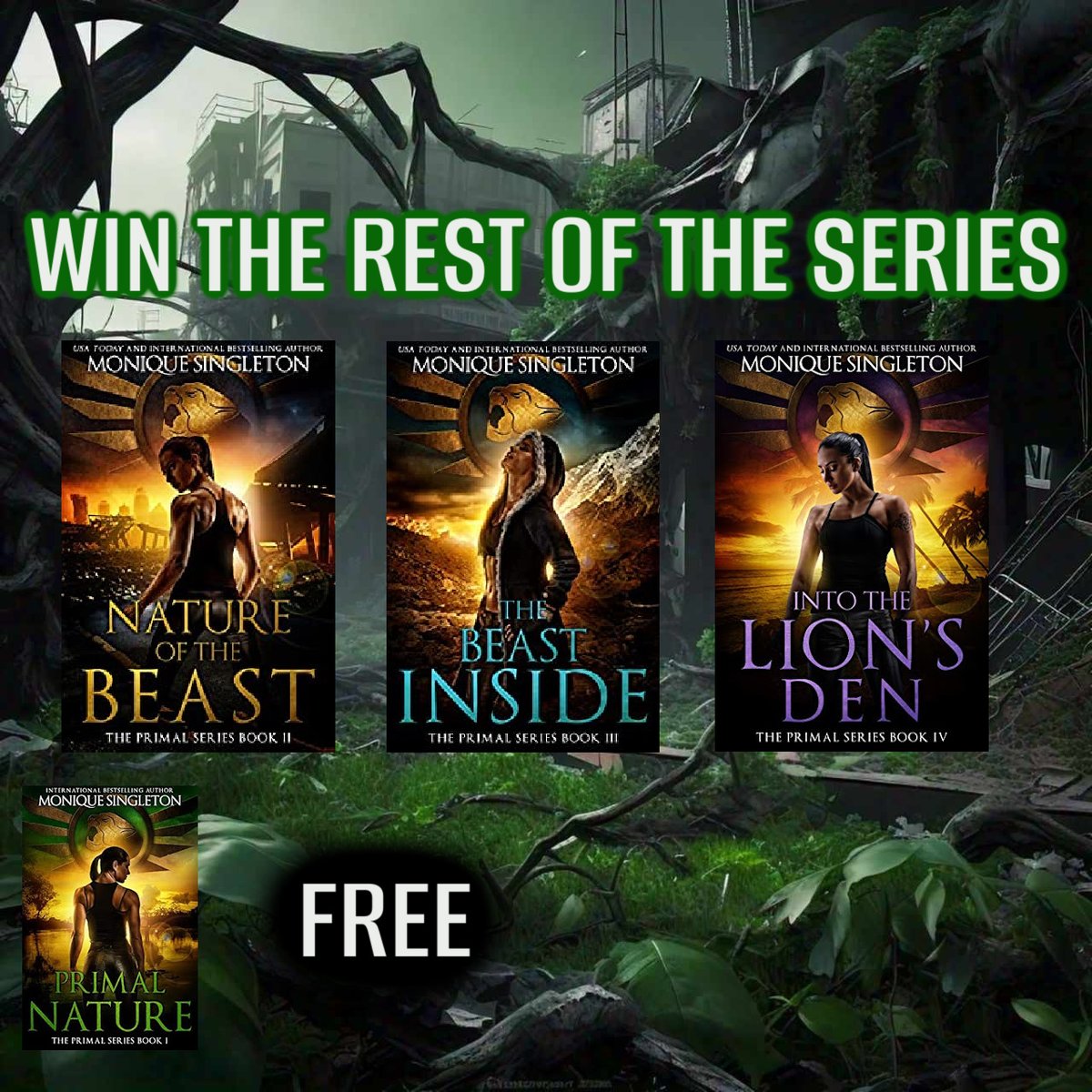 singletonauthor's tweet image. 🌿Giveaway running soon!! 🌿
Are you ready for an awakening?
With Primal Nature being free Next Week only!!
You can stand a chance of winning book 2, 3 &amp;amp; 4 of the series.
🌿PRIMAL NATURE   430 ratings 
📷WATCH THIS SPACE!!!📷