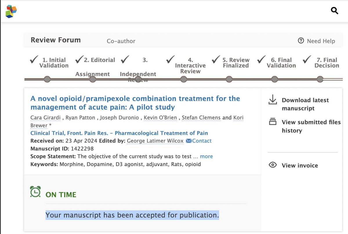 clemenslab's tweet image. I try not to brag about our papers when they come out, but for this one I make an exception. It is a clinical trial showing that our new drug combination is effective in pain patients. It will be published in Frontiers in Pain Research.
@ECUBrodySOM @ECUResearch @RLSFoundation