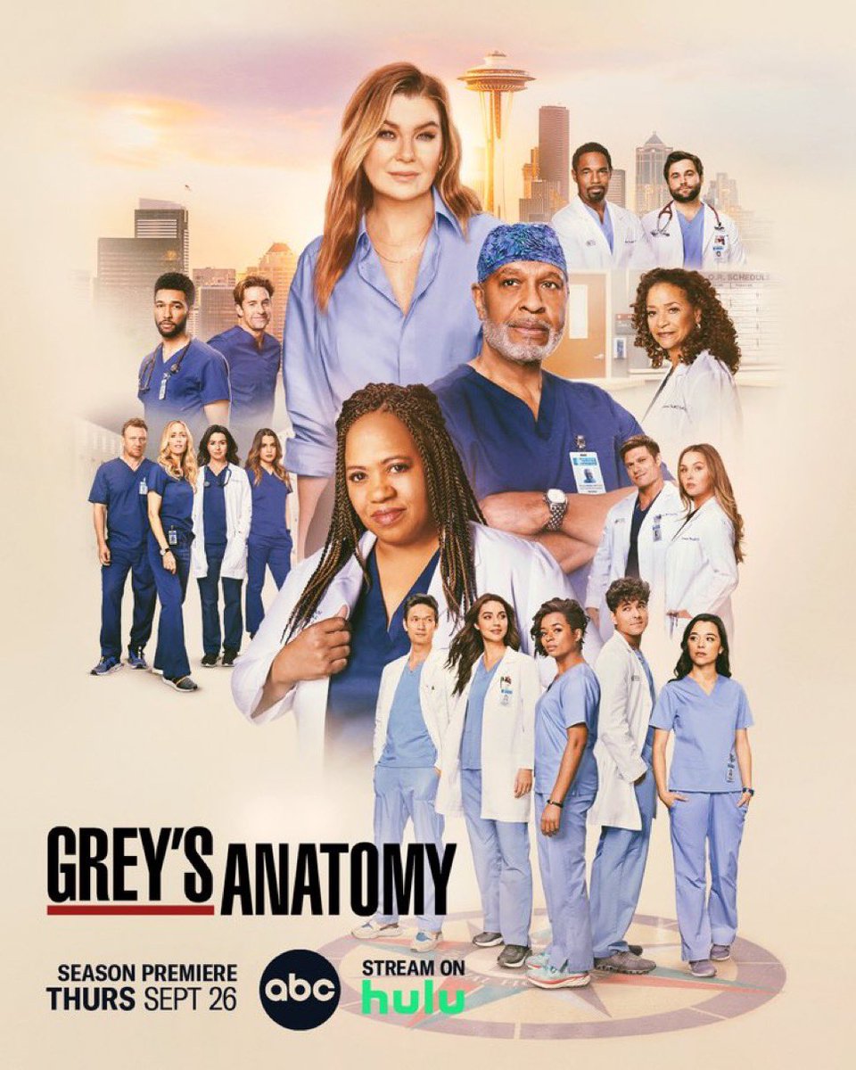 SeriesUpdateFR's tweet photo. L'affiche promotionnelle de la saison 21 de Grey's Anatomy.🩺 https://t.co/d4Ms4J5Ipz